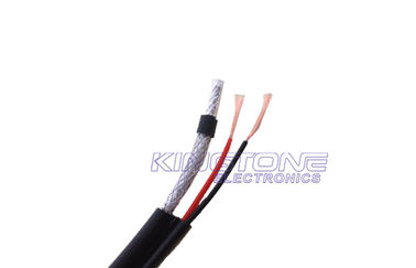 China 0.71mm BC RG59 CCTV Coaxial Cable Foamed PE PVC with 16 × 0.25mm BC Power for UK supplier
