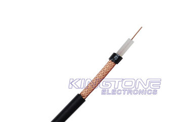 China RG59 ST CCTV Coaxial Cable 0.64mm BC Solid PE 95% CCA Braiding with PVC Jacket supplier