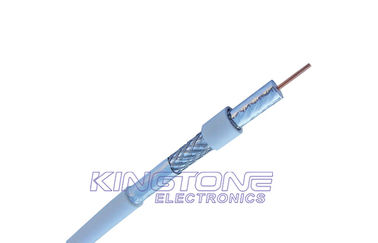 China Jelly PE RG59 Tri. CATV Coaxial Cable 20AWG CCS Bonded AL-Foil 67% Brading Cable supplier