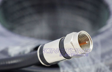 China Blakc RG6 digital CATV Coaxial Cable supplier