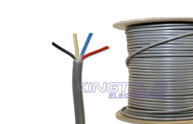 China 32 Stranded Conductor Mylar Security Cables PVC Jacket , 1.0mm2 Construction Cable supplier