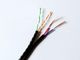 IP Camera Cable UTP CAT5E 2 Pairs with CCA Power PE Jacket for Outdoor supplier