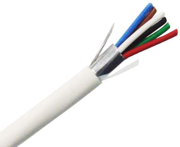 Conductor de cobre desnudo sólido protegido del cable de la alarma de la seguridad 0.28mm2 para los intercomunicadores