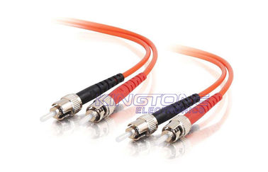 China 3.0mm Cordón de parche de fibra óptica de PVC ST a ST 62.5 / 125 Multimodo proveedor
