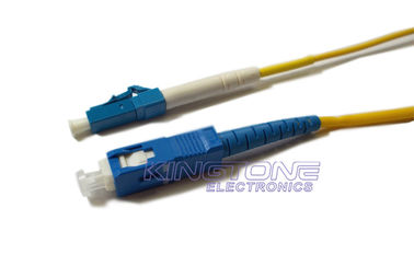 China Cables de parche de fibra óptica de SC a LC, de modo único 8.3 / 125 um. proveedor