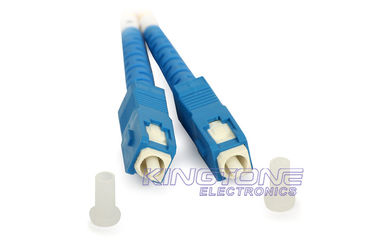 China Cordón de parche de fibra óptica de PC azul proveedor