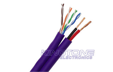 China UTP CAT5E Figura 8 Cable para cámara IP 24AWG BC chaqueta PE para uso al aire libre proveedor