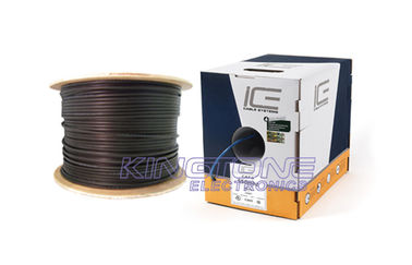 China LAN 4 parejas CAT5E Cables de cámara de seguridad 2 conductores CCA Energía con chaleco PE proveedor