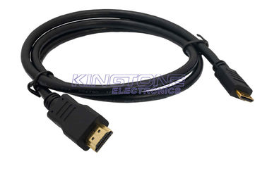 China 19P macho Pin Oro HDMI a cable HDMI en el tipo de aislante, 1080P HDMI1.4 cables proveedor