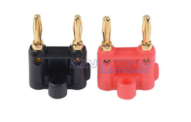 Conectores de enchufes de plátano tipo soldadura enchufe doble cable o cables coaxial proveedor