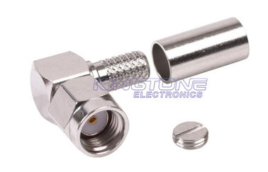 Conectores coaxial masculinos y femeninos de oro SMA estilo de corte de mampara con enchufe de polaridad inversa proveedor