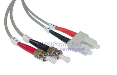 Cordón duplex de parches de fibra óptica multi-modo ST a SC 62.5 / 125 con PVC proveedor