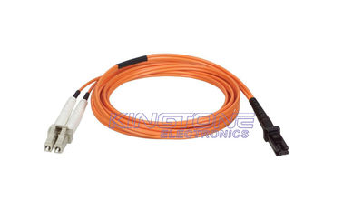 LC naranja a MTRJ Cable de parche de fibra óptica 62.5/125 con baja pérdida de inserción proveedor