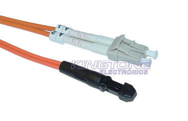 LC naranja a MTRJ Cable de parche de fibra óptica 62.5/125 con baja pérdida de inserción proveedor